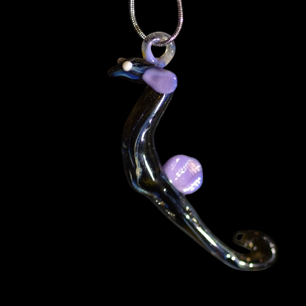 pendentif hippocampe black abyss