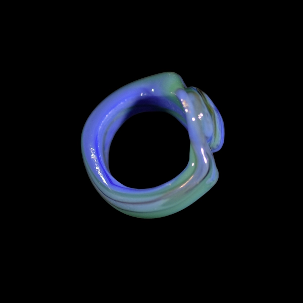 bague scarabée blue