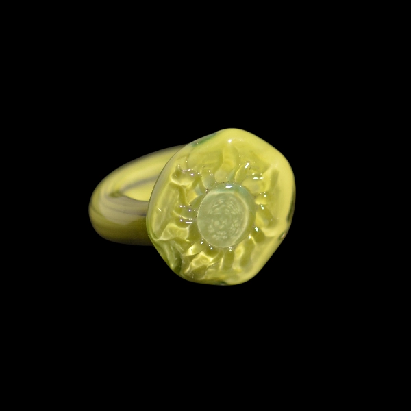 bague in vetro soffiato di Murano soleil aztec