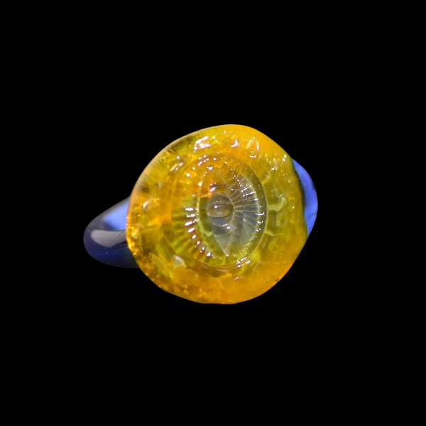 bague in vetro soffiato di Murano soleil oeil