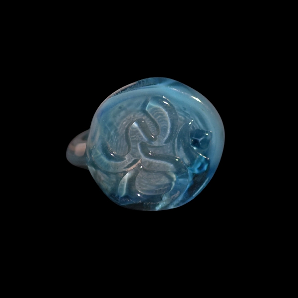 bague in vetro soffiato di Murano om océan