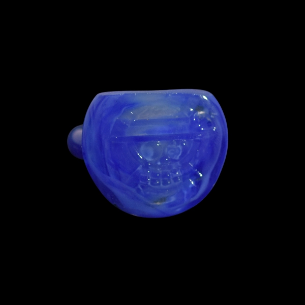 bague in vetro soffiato di Murano blue luffy