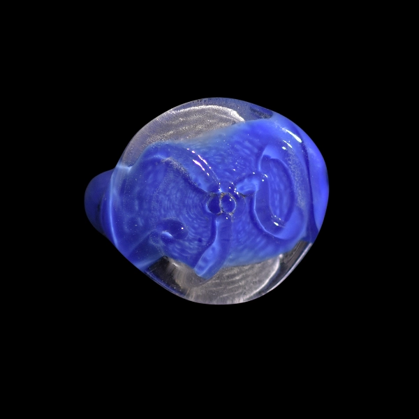 bague in vetro soffiato di Murano lovecraft sign