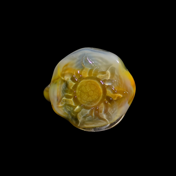 bague in vetro soffiato di Murano sun éclat jaune