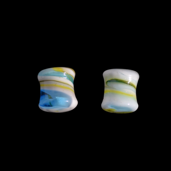 Écarteur en verre blanc twistblue