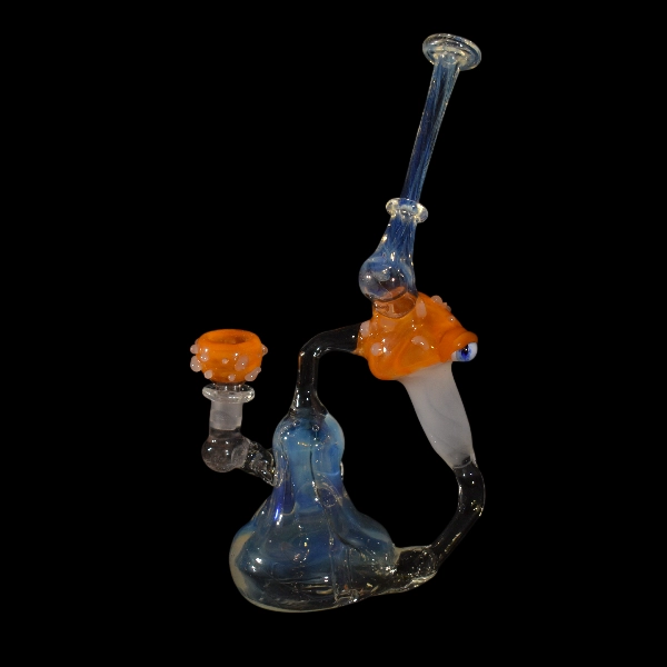 Bong in vetro - oeil de l'amanite